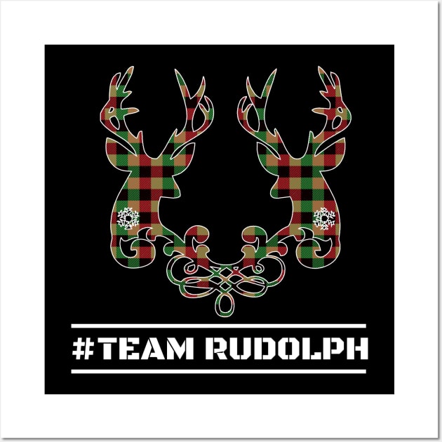 Christmas Team Rudolph Wall Art by Merch Manias